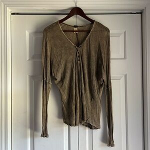 Free People Long Sleeve Henley